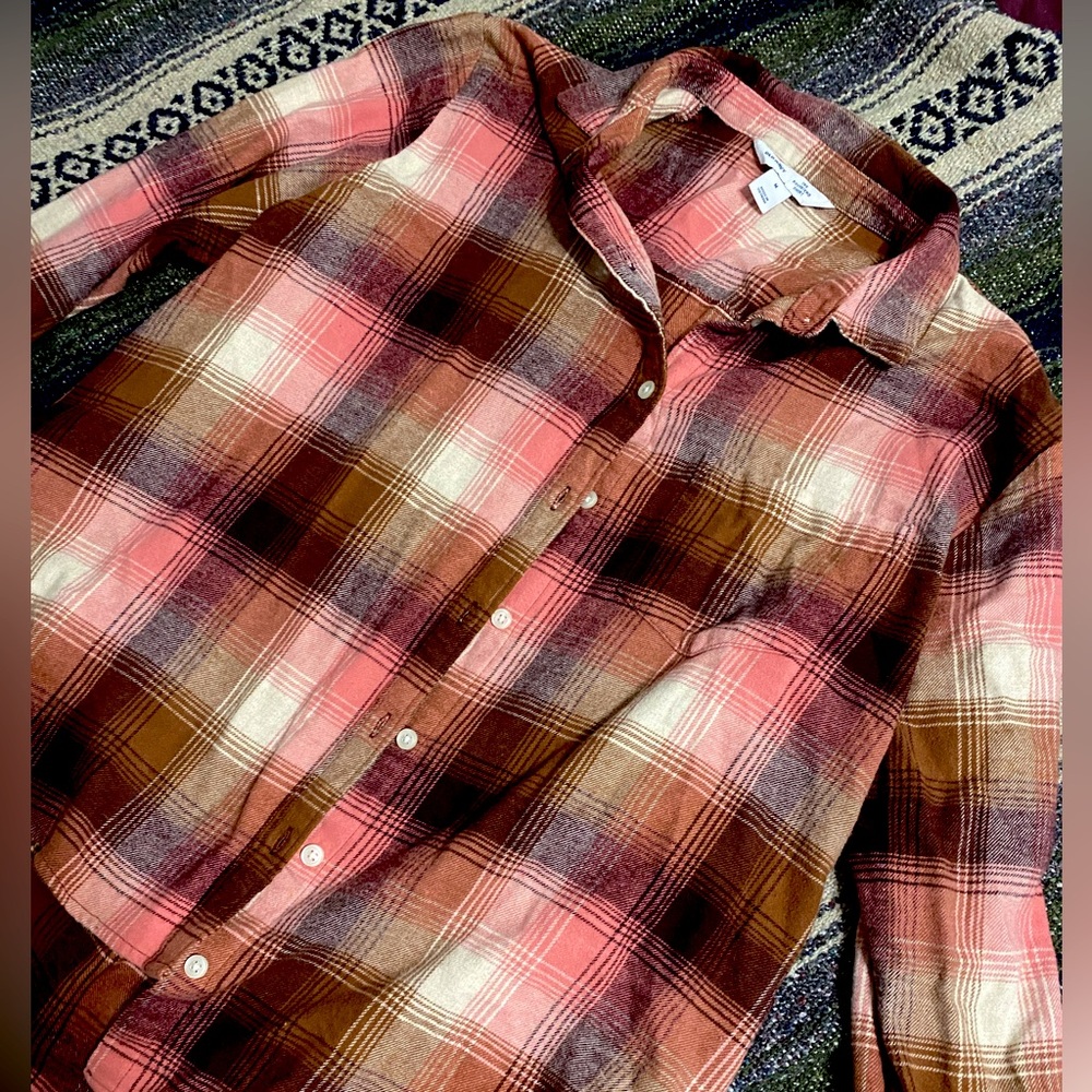 Old Navy Flannel “The Boyfriend Shirt”